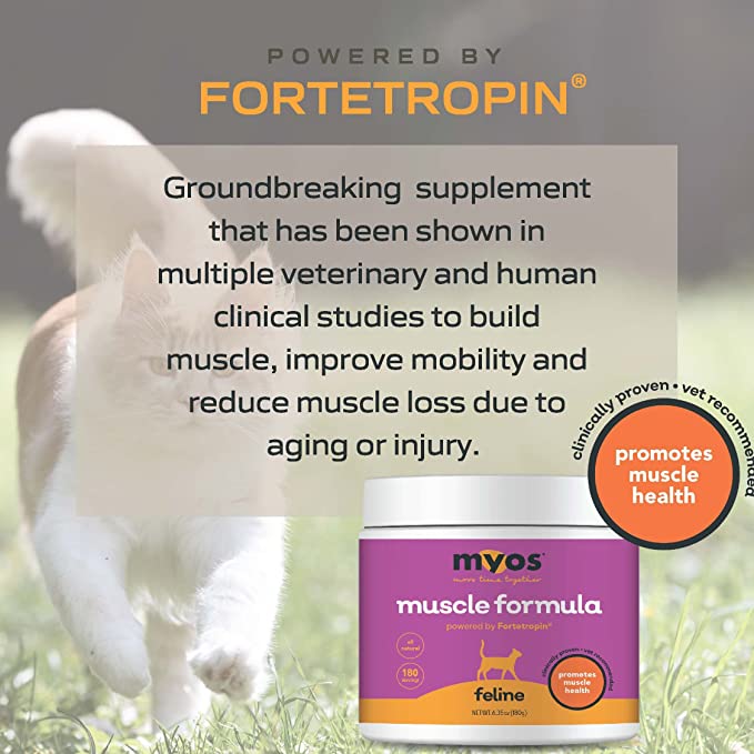 MYOS Feline Muscle Formula All Natural Cat Muscle Loss Supplement With